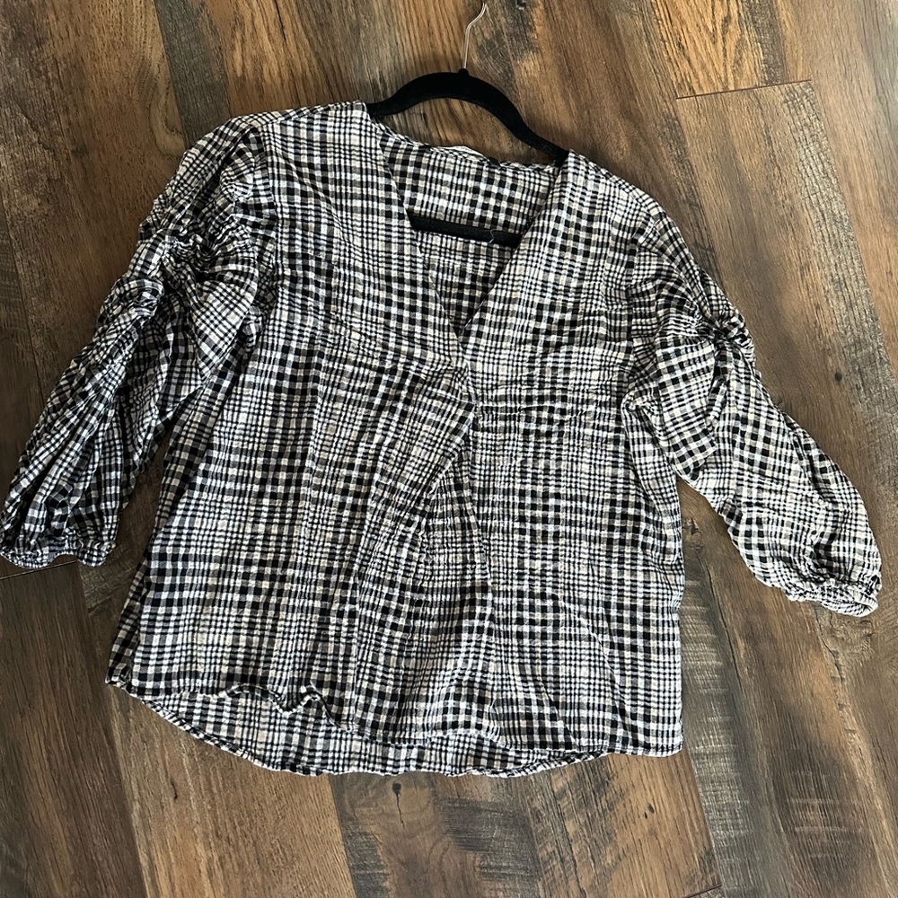 Zara basic knot top